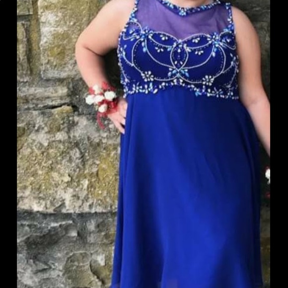 BLUE SYDNEY’S CLOSET HOMECOMING DRESS - Picture 2 of 2